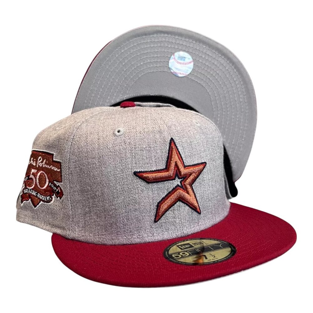 New Era Houston Astros 59FIFTY Fitted Hat Jackie Robinson 50 Years Patch